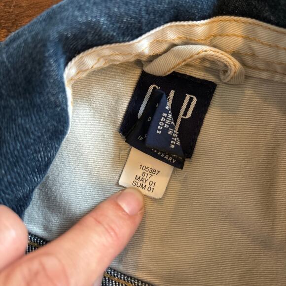 Gap Kids Icon  Medium Wash Denim Jean Jacket Blue Girl's Size XXS (3) Y2K - Picture 4 of 6